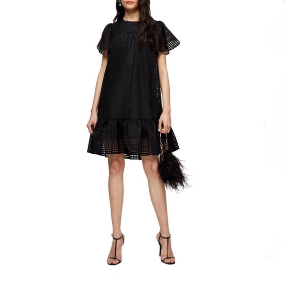 Topshop Dresses & Skirts - Topshop Check Organza Mini Dress